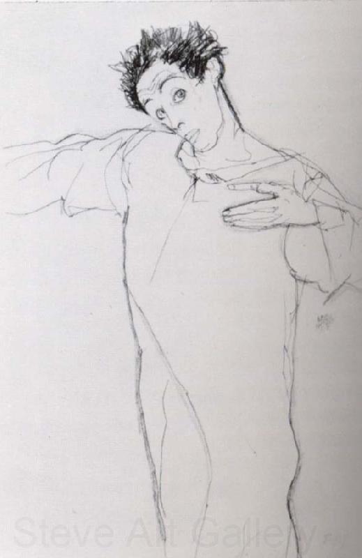 Egon Schiele Self portrait